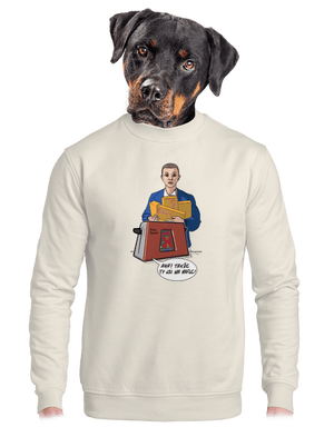 unisex mikina bez kapuce