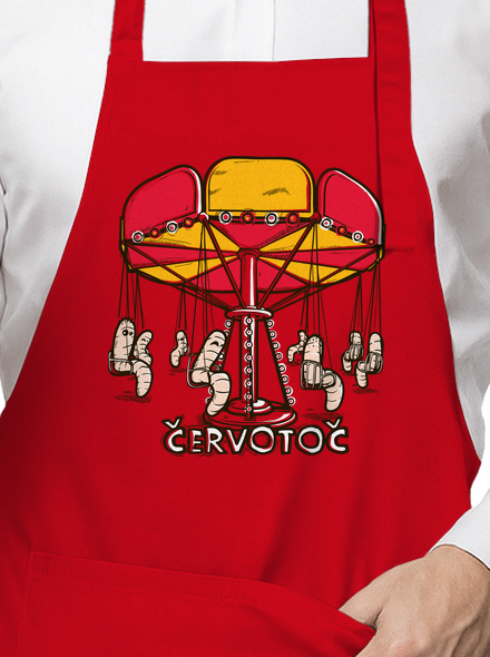 Červotoč zástěra Red
