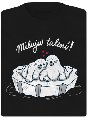 Miluju tulení dámské sportovní tričko Black