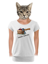 dámské tričko s lemem