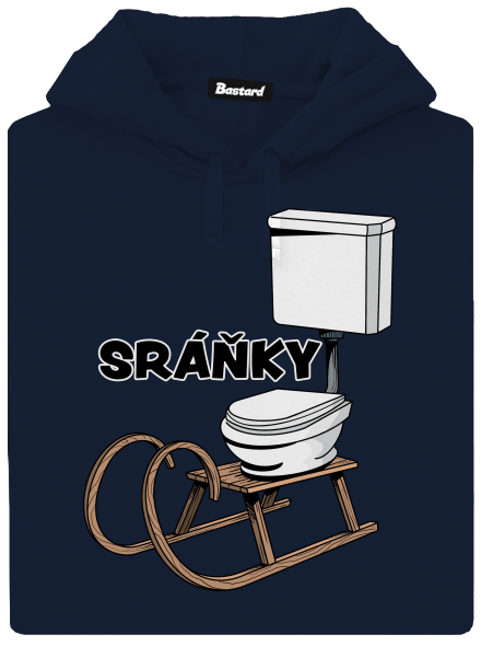 Sráňky pánská mikina klokanka Navy