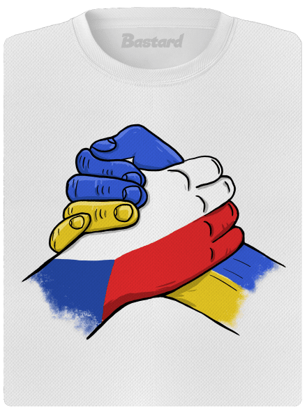 Ukrajina - Podpora dámské sportovní tričko White
