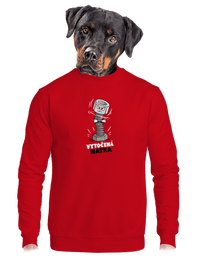 unisex mikina bez kapuce