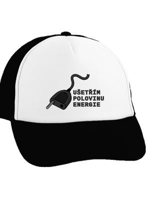 Ušetřím polovinu kšiltovka truckerka Black cap