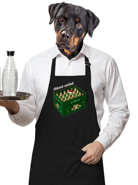 Advent začíná zástěra Black