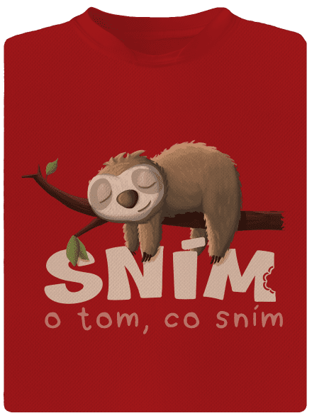 Sním o tom, co sním pánské sportovní tričko Red Mal