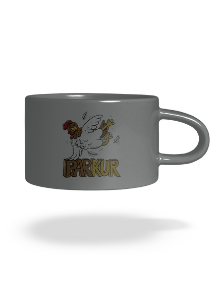 Parkur hrnek makronka Grey Macaron