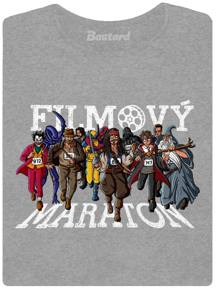 Filmový maraton dámské tričko Dark Gray Melange