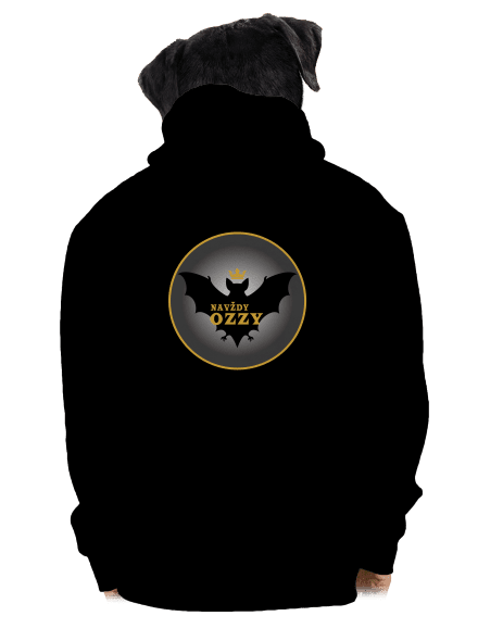 Navždy Ozzy pánská mikina na zip Black