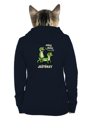 Ještě, ještě dámská mikina na zip Navy Mal