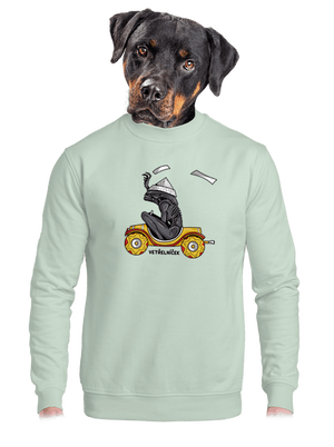 Vetřelníček unisex mikina bez kapuce Blush Mint