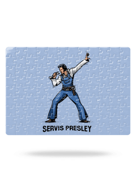 Servis Presley puzzle White