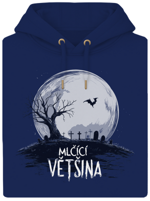 Mlčící většina unisex mikina premium Navy