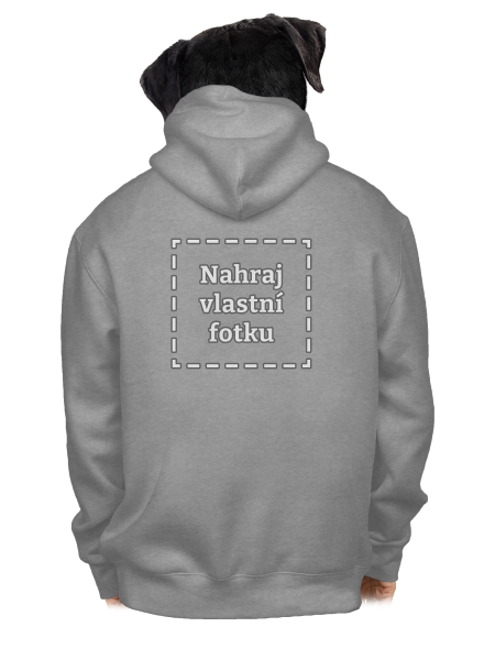 Vlastní potisk pánská mikina na zip Light Melange