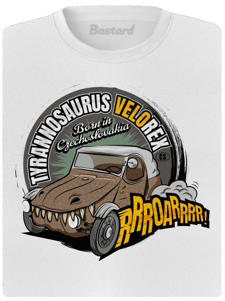 Tyrannosaurus Velorex dámské sportovní tričko White
