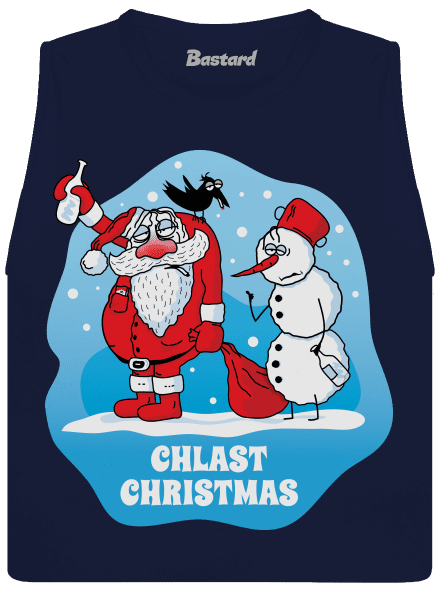 Chlast Christmas dámské tílko volné Navy