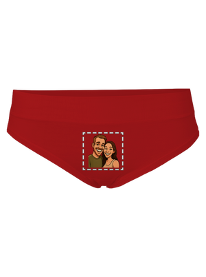 Karikatura z vlastní fotky dámské kalhotky Red Mal