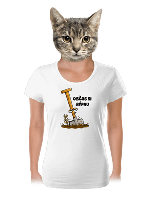 Občas si rýpnu dámské tričko White