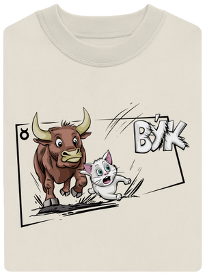 Kočičí horoskop: Býk unisex mikina bez kapuce Off White