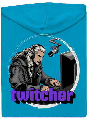 Twitcher dámská mikina na zip Blue Atol