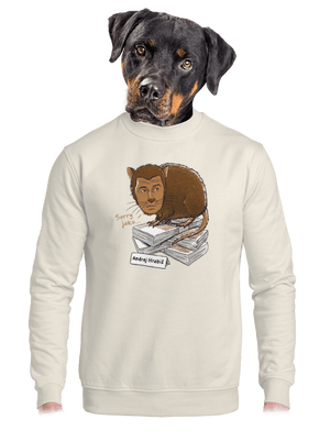 unisex mikina bez kapuce