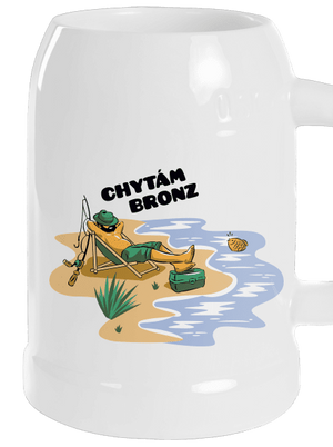 Chytám bronz půllitr White
