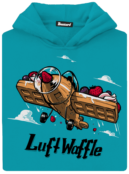 Luftwaffle dětská mikina klokanka Hawaiian Blue