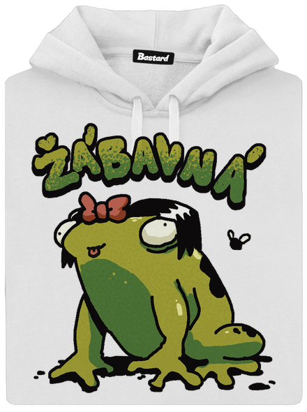 Žábavní dámská mikina klokanka White