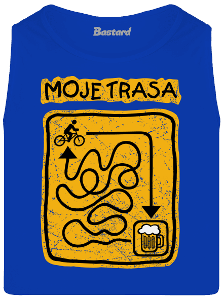 Moje trasa pánské tílko Royal Blue
