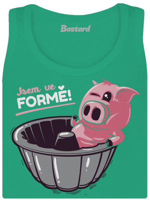 Ve formě dámské tílko klasické Mint Mal