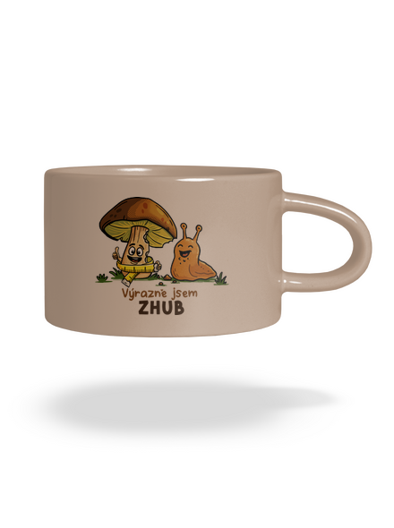 Jsem zhub hrnek makronka Brown Macaron