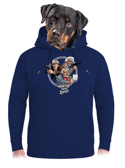 Penze nebo život unisex mikina premium Navy