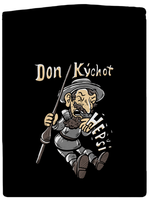 Don Kýchot dámská mikina na zip Black
