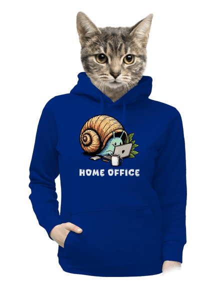 Šnekův home office dámská mikina klokanka Royal Blue Mal