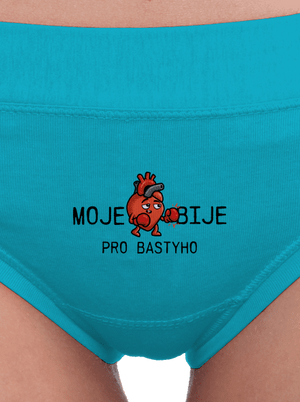 Moje srdce bije dámské kalhotky Turquoise