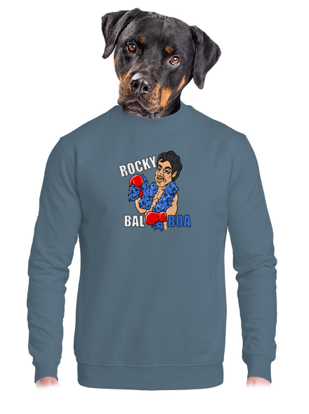 Rocky Bal boa unisex mikina bez kapuce Nordic Blue