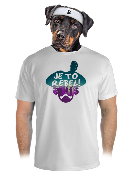 Je to rebel pánské sportovní tričko White