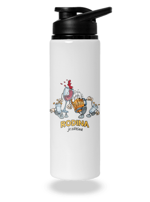 Rodina je základ lahev na vodu White