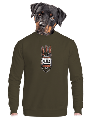 unisex mikina bez kapuce