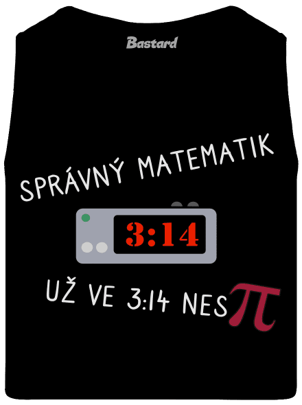 Matematik nespí pánské tílko Black