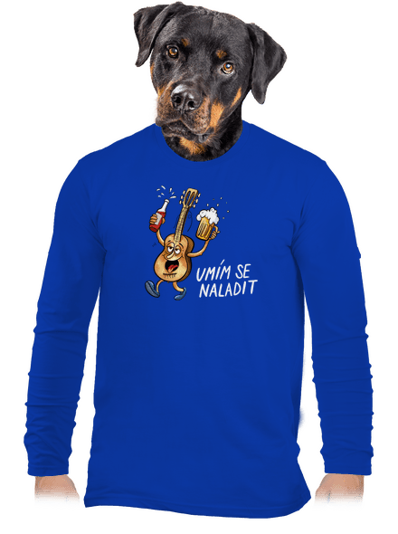 Umím se naladit pánské dlouhý rukáv Royal Blue