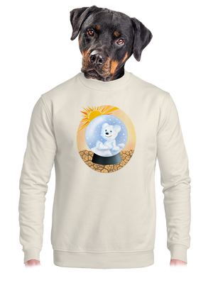 unisex mikina bez kapuce