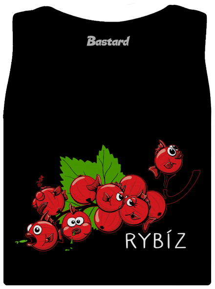 Rybíz dámské tílko klasické Black