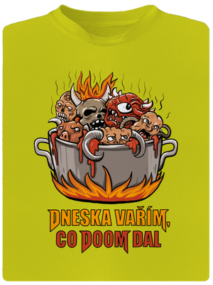 Co Doom dal pánské sportovní tričko Neon Yellow