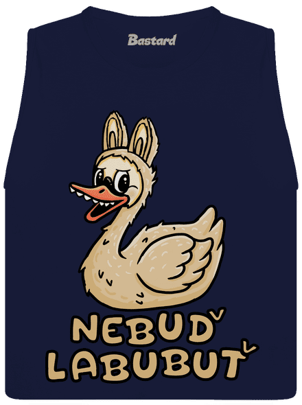 Nebuď labubuť dámské tílko volné Navy