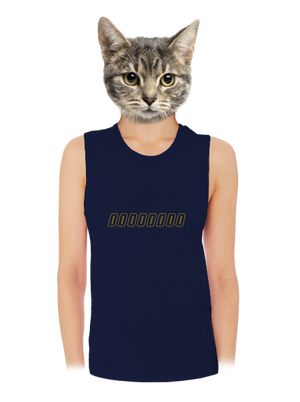 B18: Bába pod kořenem dámské tílko volné Navy