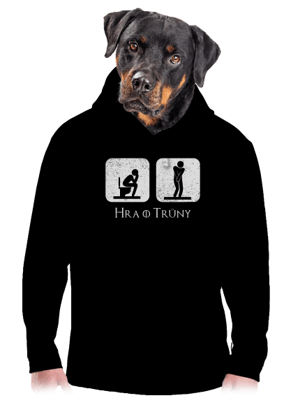 Hra o trůny pánská mikina klokanka Black