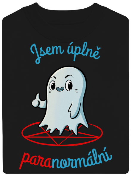 Jsem paranormální unisex mikina bez kapuce Black