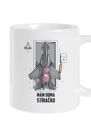 Stíhačka klasický hrnek White