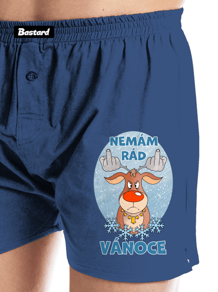 Nemám rád Vánoce pánské trenky Blue